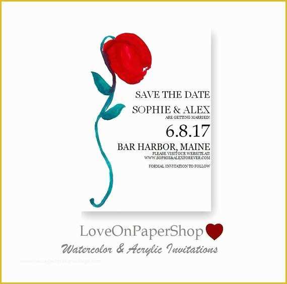 Free Printable Save the Date Invitation Templates Of Save the Date Template Printable Invitation Red by