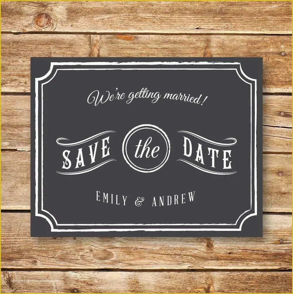 Free Printable Save the Date Templates Of Printable Wedding Postcard Save the Date Card Template