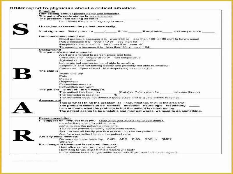 Free Printable Sbar Template Of Sbar Worksheet Free Printable Worksheets