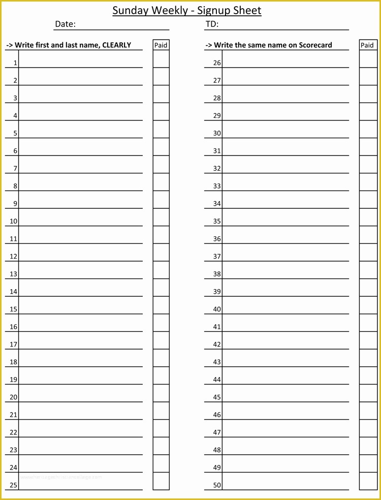 Free Printable Sign In Sheet Template Of 9 Sign Up Sheet Templates to Make Your Own Sign Up Sheets