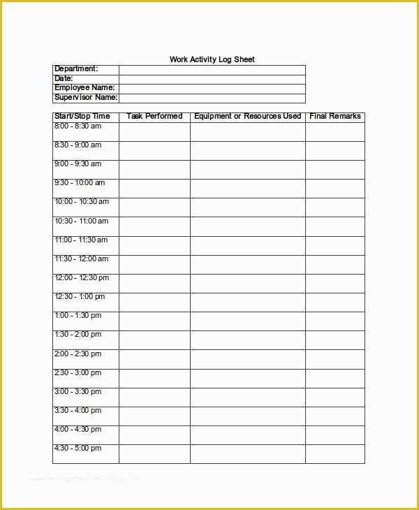 Free Printable Sign In Sheet Template Of Log Sheet Template 18 Free Word Excel Pdf Documents