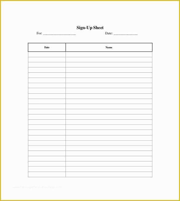 Free Printable Sign In Sheet Template Of Sheet Template 16 Free Word Excel Pdf Documents