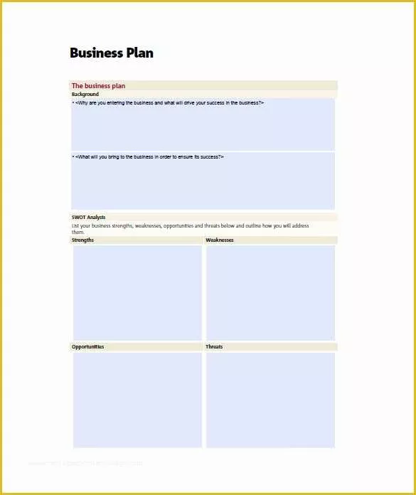 Free Printable Simple Business Plan Template Of 19 Small Business Plan Template Google Docs Ms Word