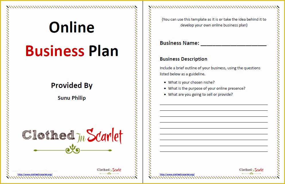 Free Printable Simple Business Plan Template Of Business Plan Template Free Printable Documents