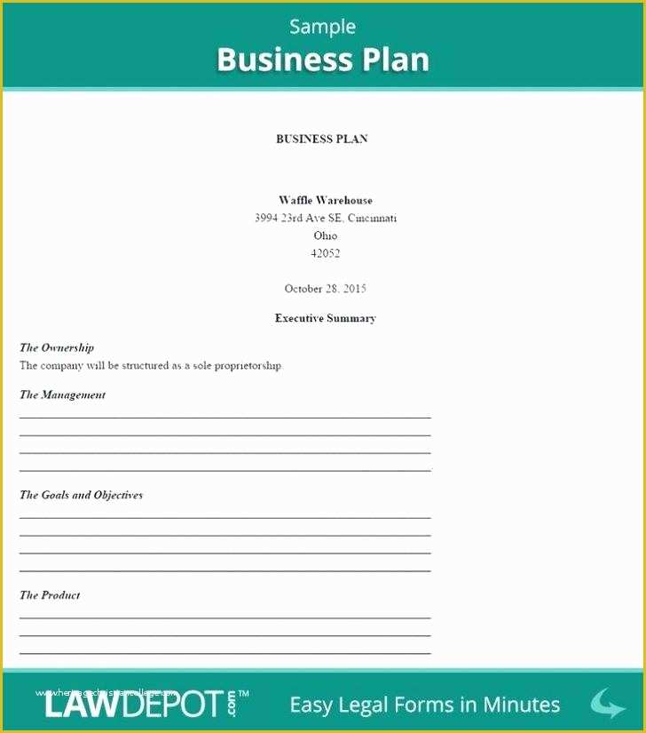 Free Printable Simple Business Plan Template Of Quick Business Plan 