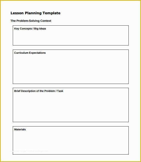 Free Printable Simple Business Plan Template Of Sample Lesson Plan 6 Documents In Pdf Word