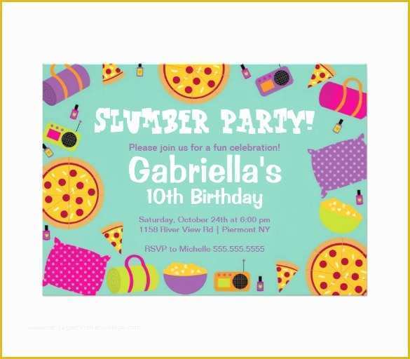 Free Printable Slumber Party Invitations Templates Of 13 Creative Slumber Party Invitation Templates Psd Ai