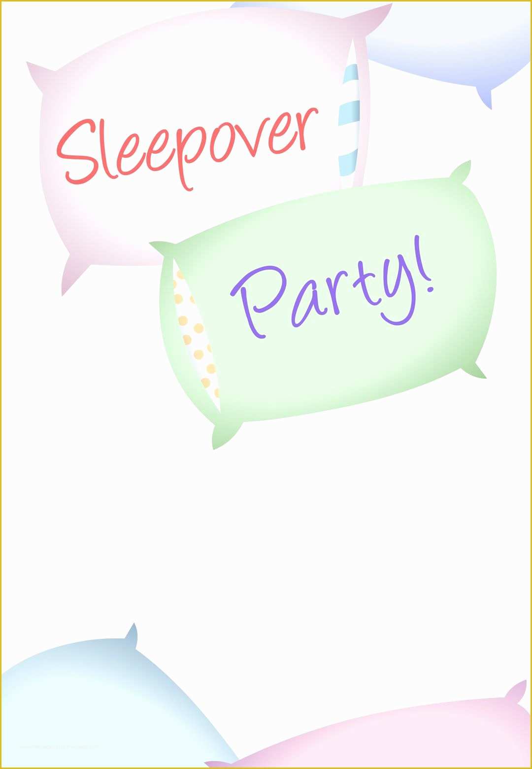 Free Printable Slumber Party Invitations Templates Of Free Printable Sleepover Party Invitation