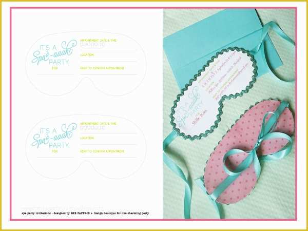 Free Printable Spa Party Invitations Templates Of Eye Mask Template Ivoiregion