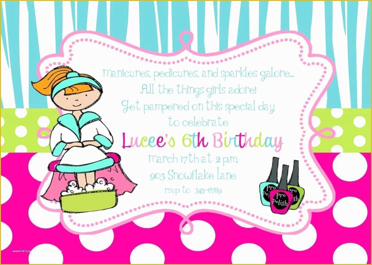 Free Printable Spa Party Invitations Templates Of Free Printable Spa Birthday Party Invitation