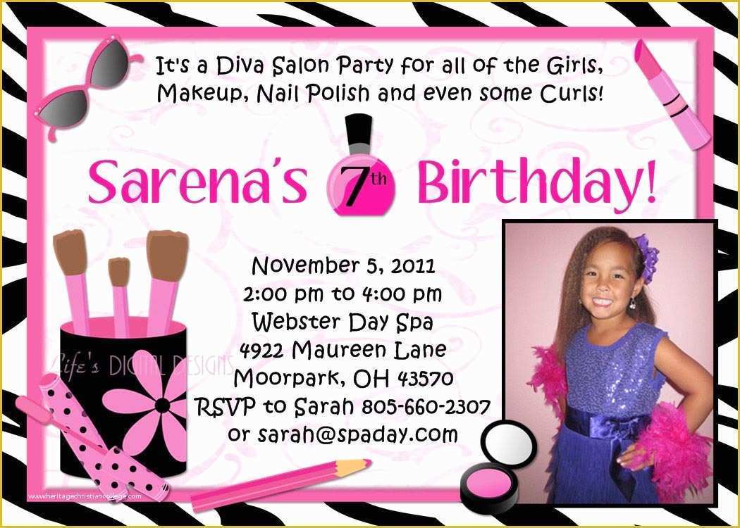 Free Printable Spa Party Invitations Templates Of Making Spa Party Invitations