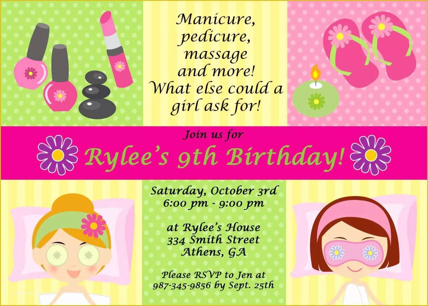 Free Printable Spa Party Invitations Templates Of Printable Spa Party Invitations Spa at Home