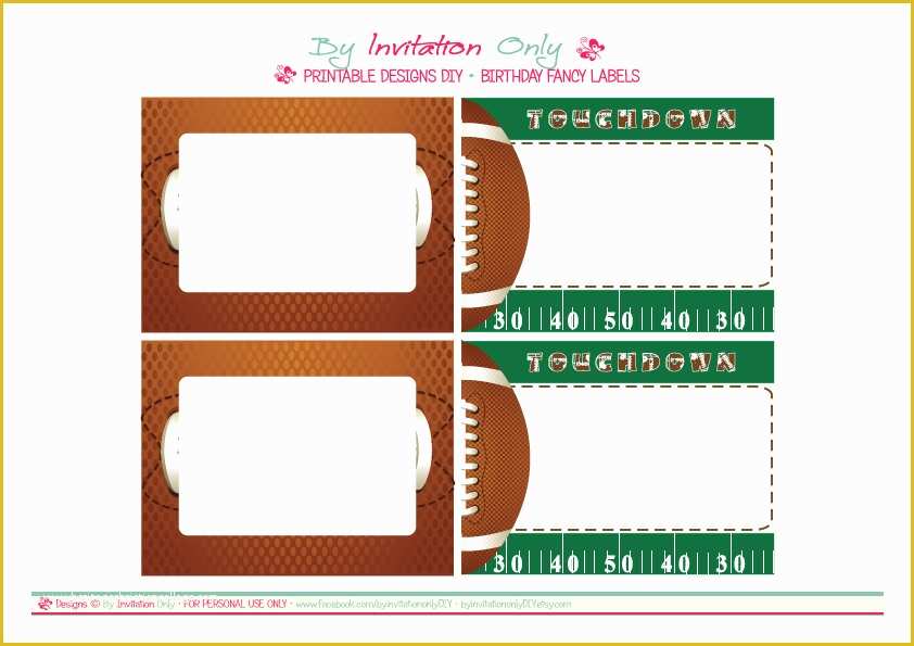 Free Printable Sports Birthday Invitation Templates Of 6 Best Of Free Printable Football Ticket Template