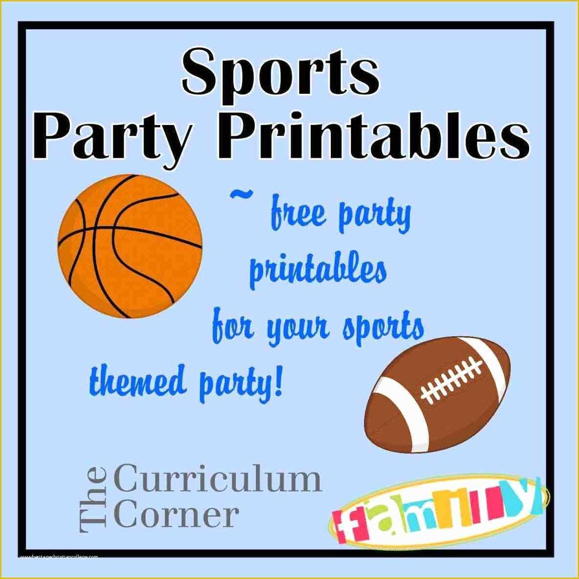 Free Printable Sports Birthday Invitation Templates Of Free Printable