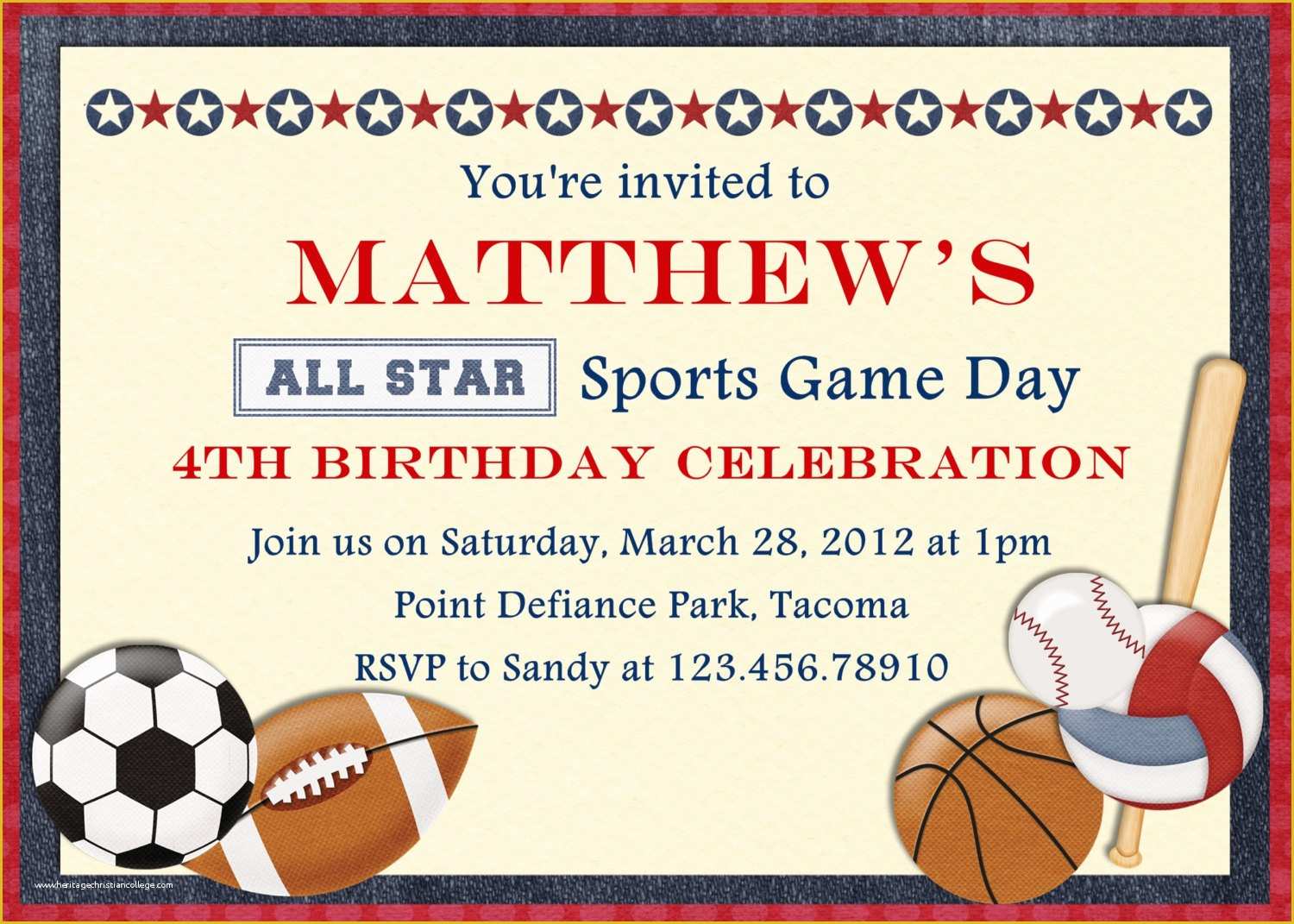 Free Printable Sports Birthday Invitation Templates Of Free Printable Sports Birthday Invitations