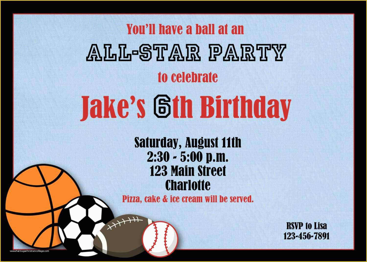 Free Printable Sports Birthday Invitation Templates Of Sport Birthday Invitations