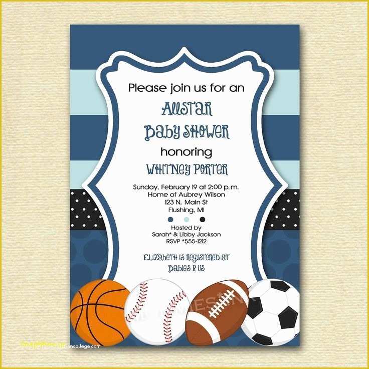 Free Printable Sports Birthday Invitation Templates Of Sports Invitation Template – Lisut