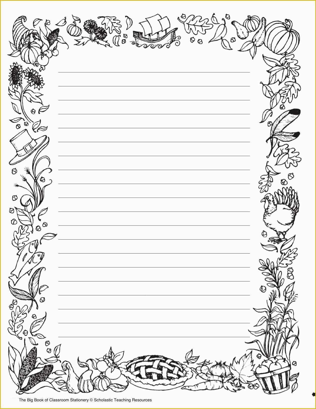 Free Printable Stationery Templates Of Black And White Printable 