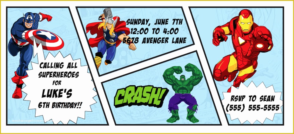 Free Printable Superhero Birthday Invitation Templates Of Superhero Printables