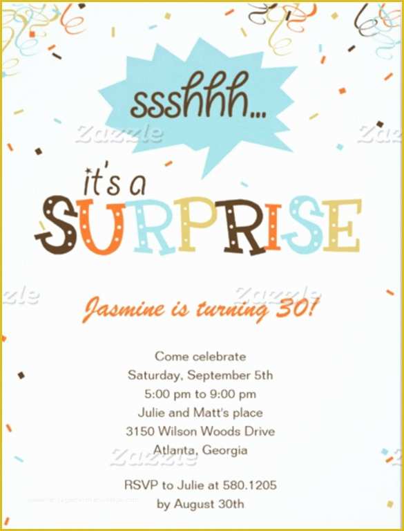 Free Printable Surprise Birthday Invitations Template Of 14 Surprise Birthday Invitations Free Psd Vector Eps