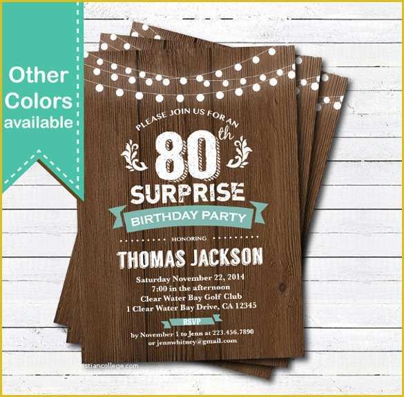 Free Printable Surprise Birthday Invitations Template Of 49 Birthday Invitation Templates Psd Ai Word