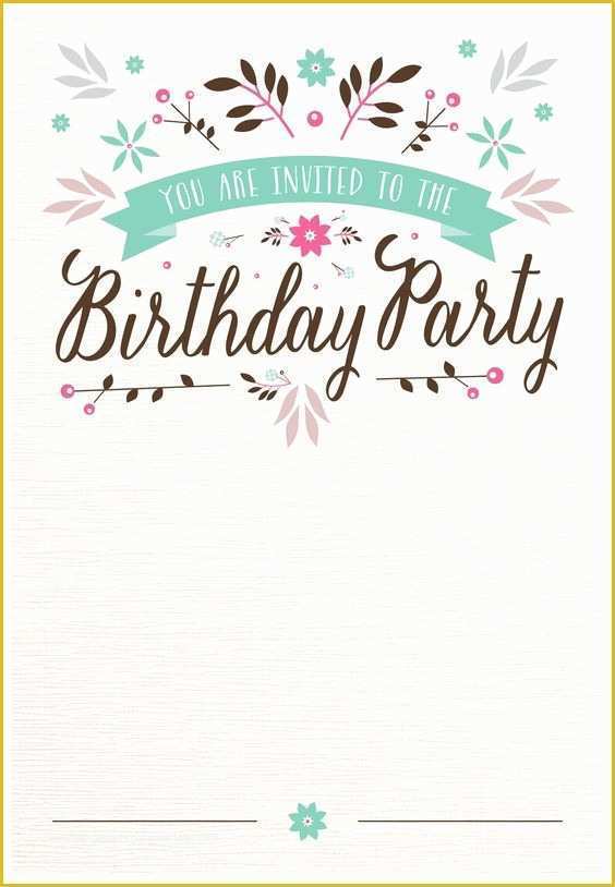 Free Printable Surprise Birthday Invitations Template Of Best 25 Birthday Invitation Templates Ideas On Pinterest