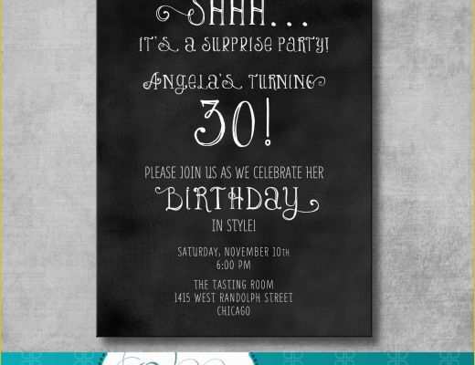 Free Printable Surprise Party Invitation Templates Of Free Printable Surprise Party Invitation Template