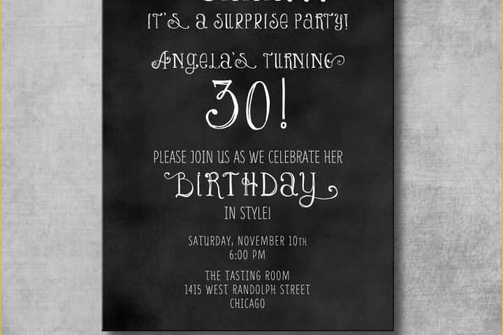 Free Printable Surprise Party Invitation Templates Of Free Printable Surprise Party Invitation Template