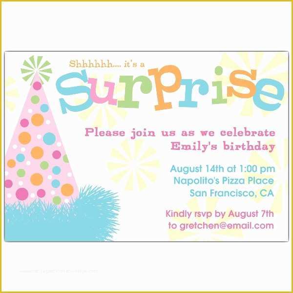 Free Printable Surprise Party Invitation Templates Of Surprise Birthday Invitations Ideas – Bagvania Free