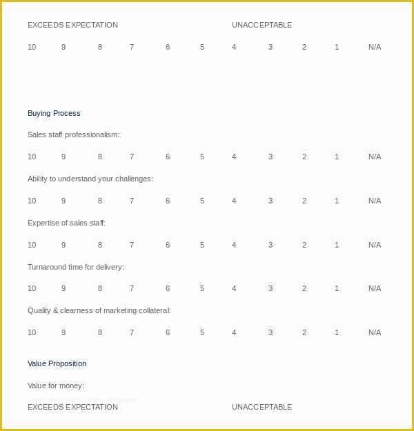Free Printable Survey Template Of 12 Customer Survey Templates – Doc Pdf
