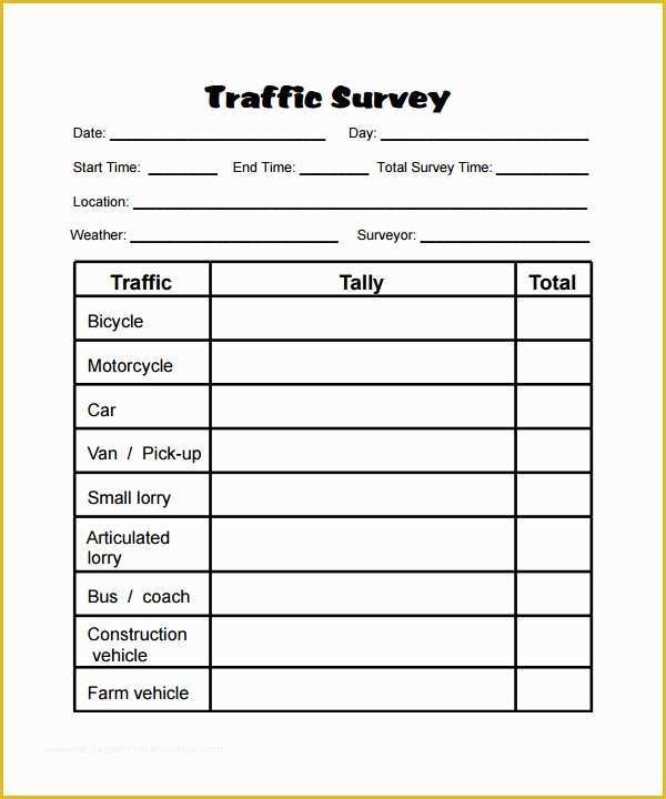 Free Printable Survey Template Of Designing Survey Templates