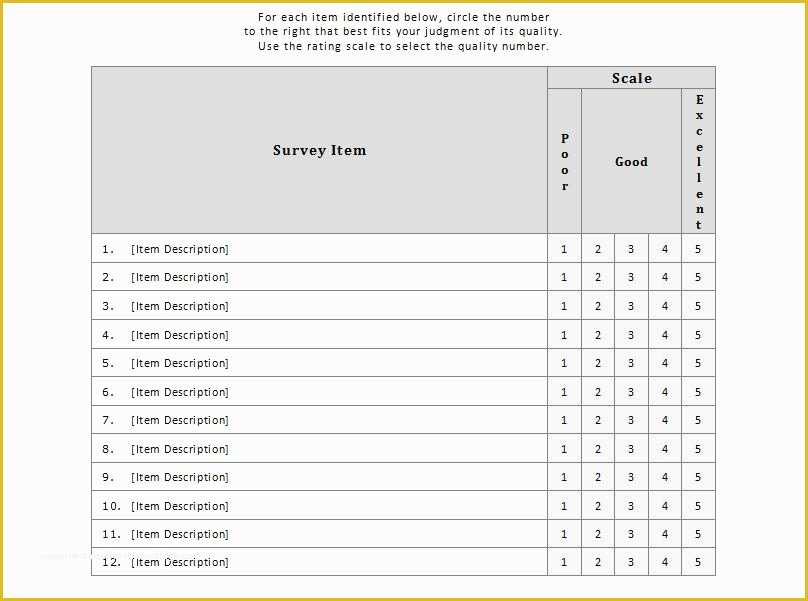 Free Printable Survey Template Of Employee Satisfaction Survey