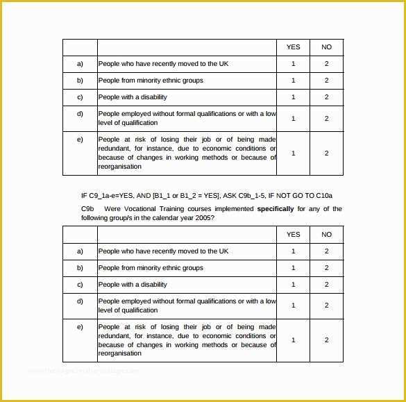 Free Printable Survey Template Of Free Survey Template 9 Download Free Documents In Word Pdf
