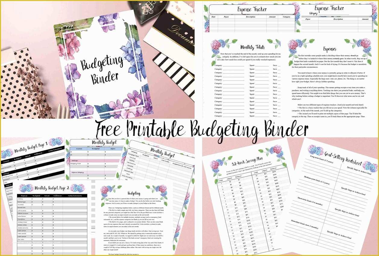 Free Printable Templates for Binders Of Free Printable Bud Ing Binder 15 Pages