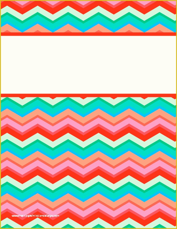 Free Printable Templates for Binders Of Free Printable Chevron Binder Cover Template Download the