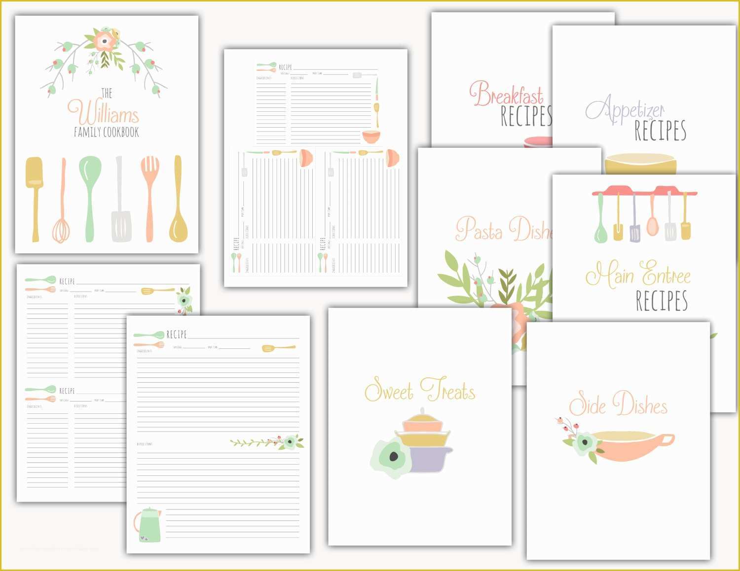 Free Printable Templates for Binders Of Free Printable Recipe Page Template