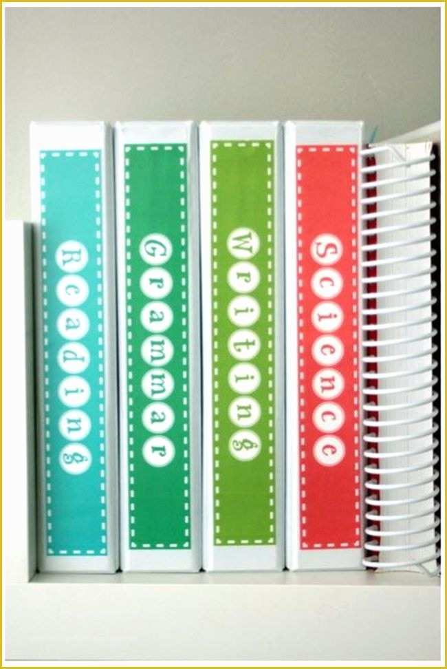 Free Printable Templates for Binders Of Subject Binder Spine Labels Free Printable