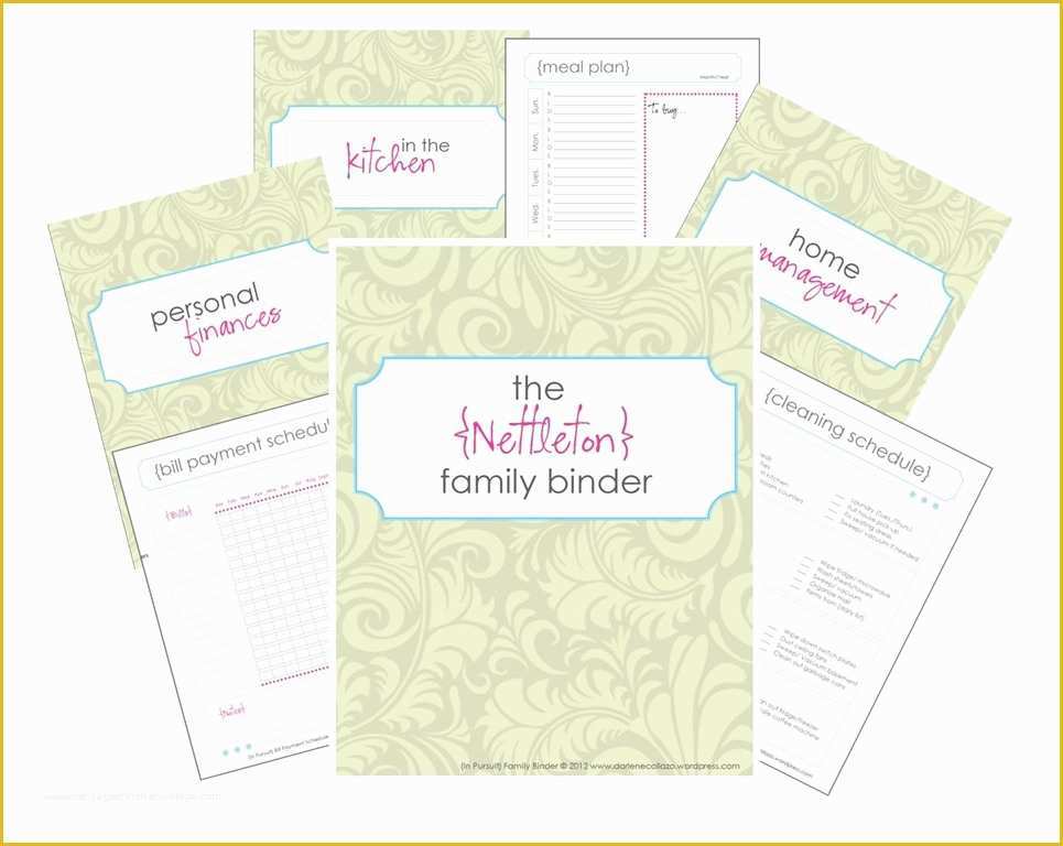 Free Printable Templates for Binders Of the Family Binder New and Improved
