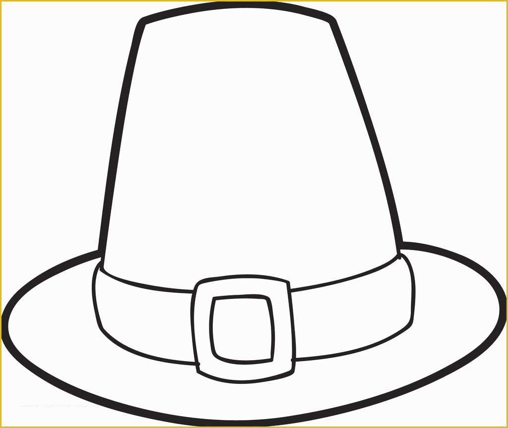 Free Printable Thanksgiving Hat Templates Of Free Printable Pilgrim Hat Coloring Page for Kids