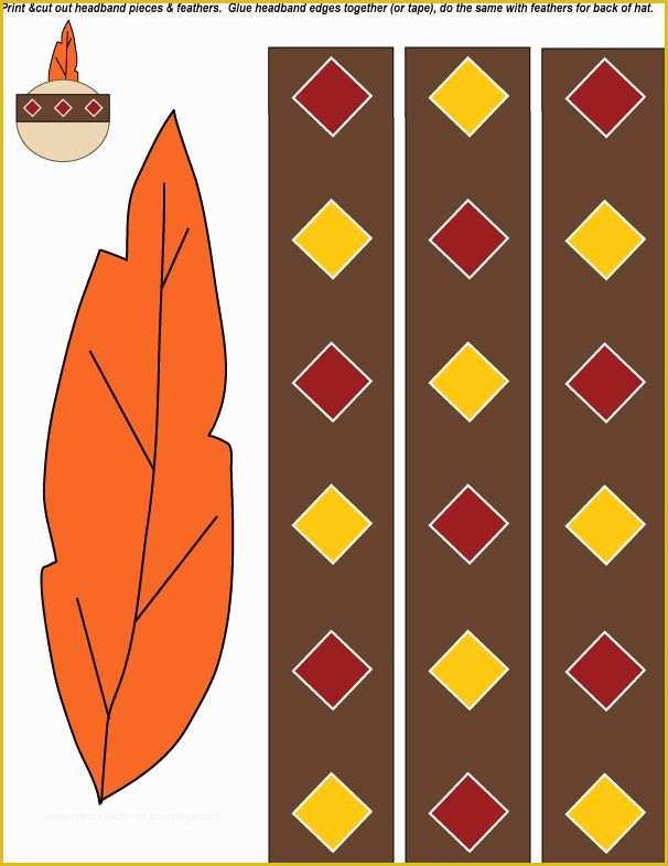 Free Printable Thanksgiving Hat Templates Of Indian Headress Template Free Printable Thanksgiving Hat Templates Of Indian Headress Template