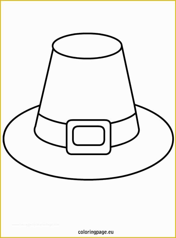 Free Printable Thanksgiving Hat Templates Of Pilgrim Hat Template Coloring Pinterest