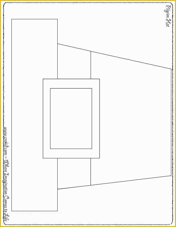 Free Printable Thanksgiving Hat Templates Of Pilgrim S Hat Pilgrims and Story Maps On Pinterest
