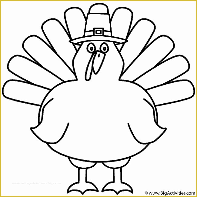 Free Printable Thanksgiving Hat Templates Of Turkey with Pilgrim Hat Coloring Page Thanksgiving