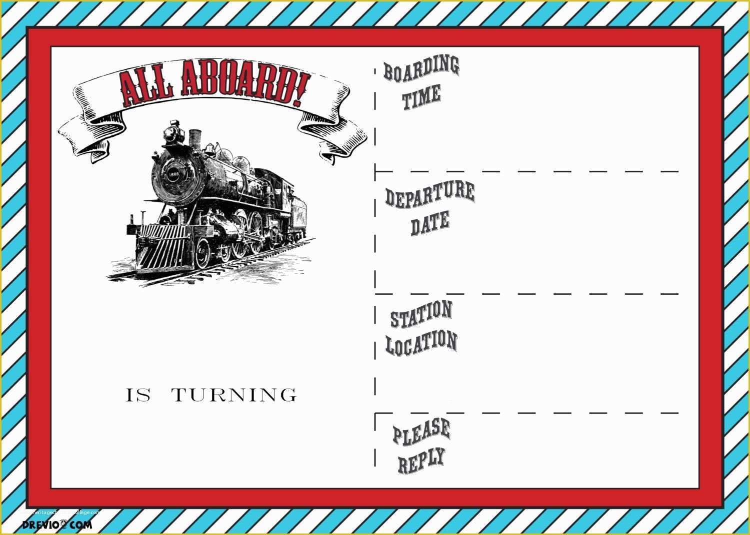 Free Printable Ticket Invitation Templates Of Awesome Free Printable Vintage Train Ticket Invitation