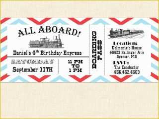 Free Printable Ticket Invitation Templates Of Free Printable Train ...