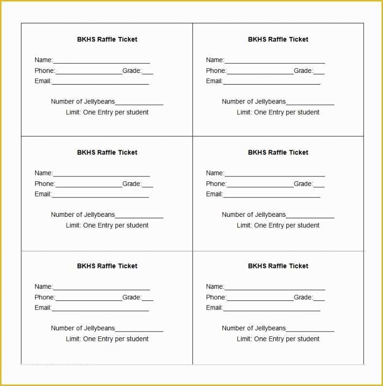 Free Printable Ticket Template Of 8 Best Of Bbq Tickets Template