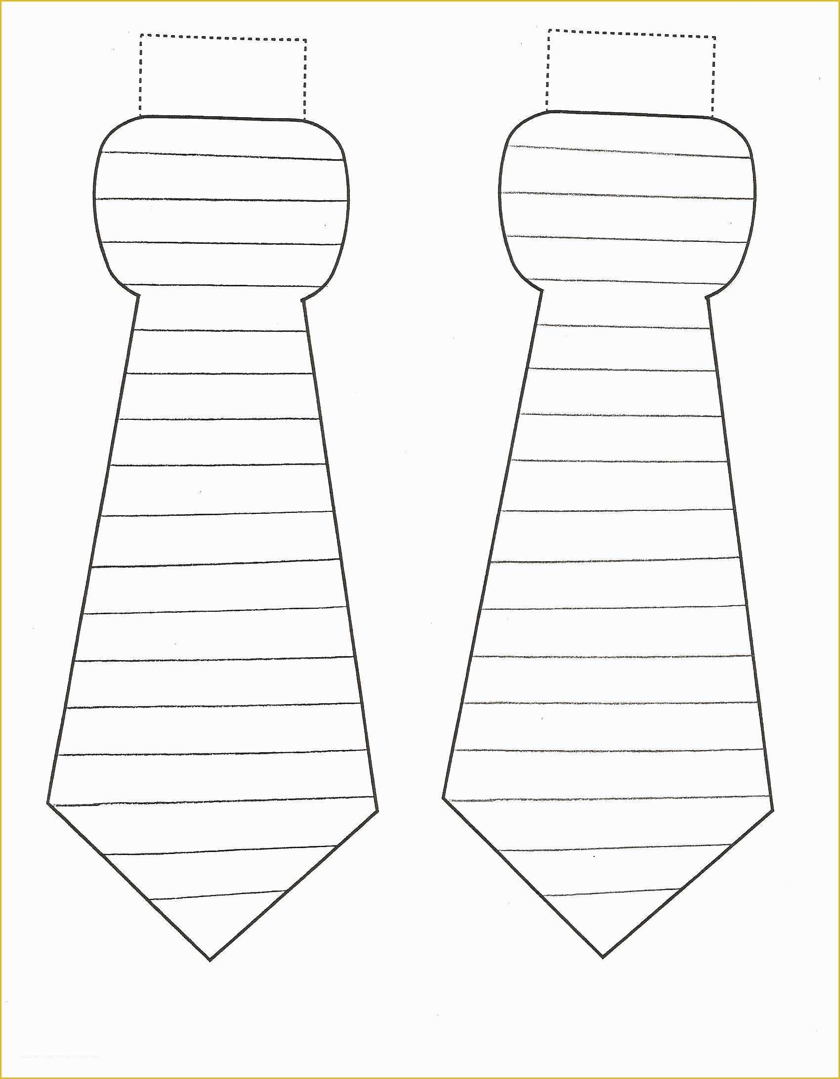 Free Printable Tie Template Of Necktie Outline Clipart Clipart Suggest