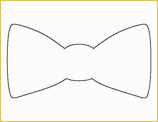 Free Printable Tie Template Of Bow Tie Pattern Use the Printable Outline for Crafts