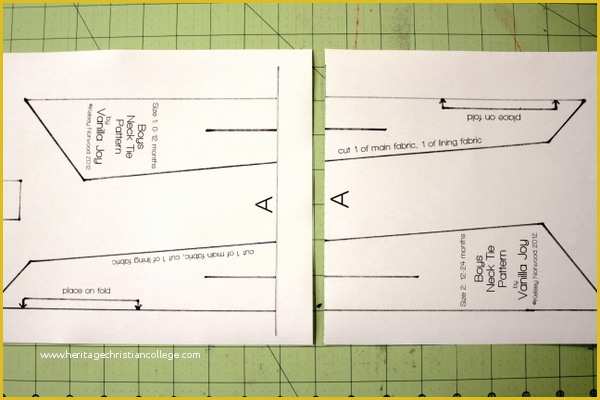 Free Printable Tie Template Of Boys Neck Tie Tutorial Free Printable Tie Patterns
