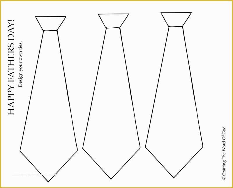 Tie Template Free Printable